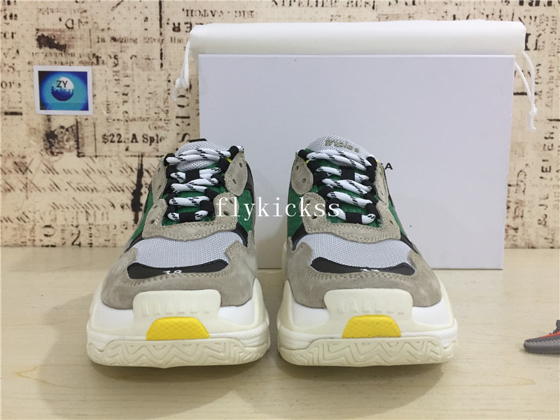 Balenciaga 2017 Fall Winter Triple-S Green White Yellow